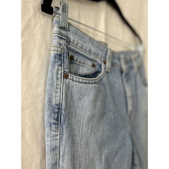 Levis Womens Blue 519 Low Flare Stretch Denim Jean Pants Size 11 JR M - Picture 2 of 13